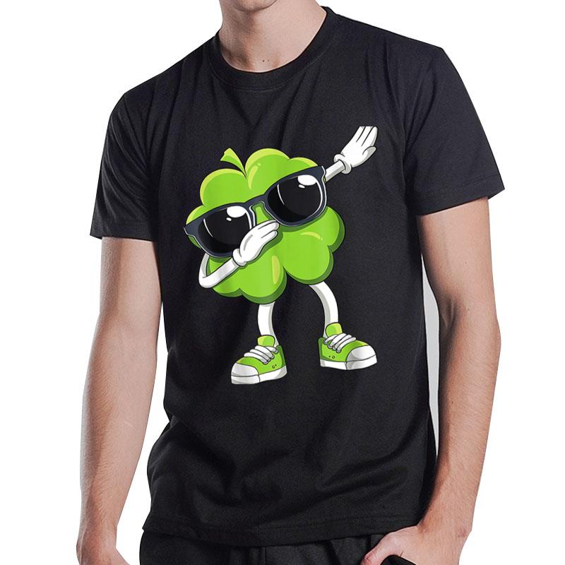 Dabbing Shamrock Funny St Patrick'S Day Irish Shamrock Lucky T-Shirt