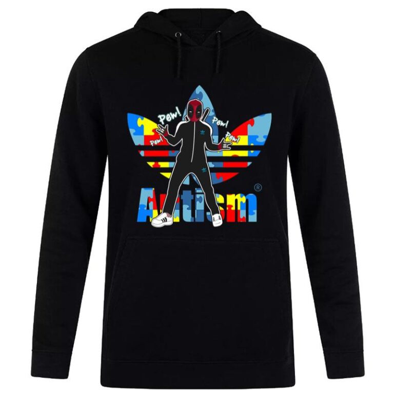 Deadpool Autism Adidas Hoodie