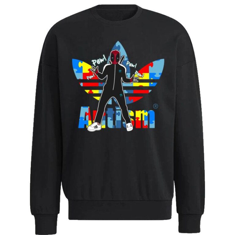 Deadpool Autism Adidas Sweatshirt