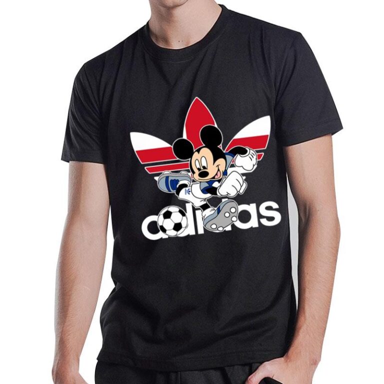 Denmark Football Mickey Mouse Adidas T-Shirt