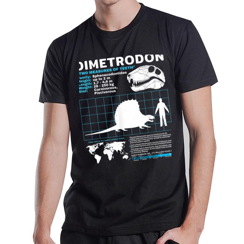 Dimetrodon Fact Sheet Dinosaur Facts T-Shirt