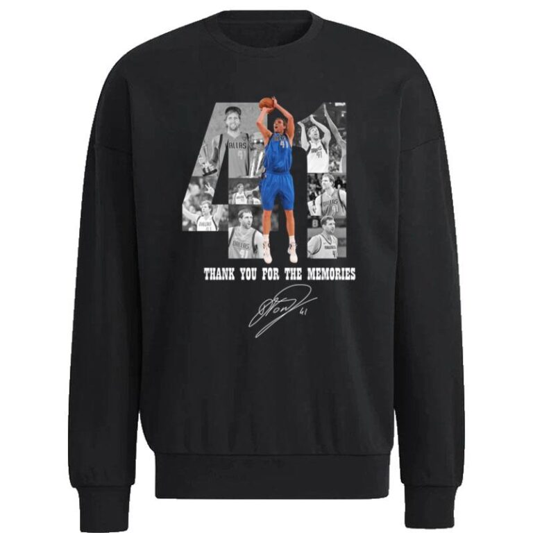 Dirk Nowitzki 1998 2019 Thank You For The Memories Sweatshirt