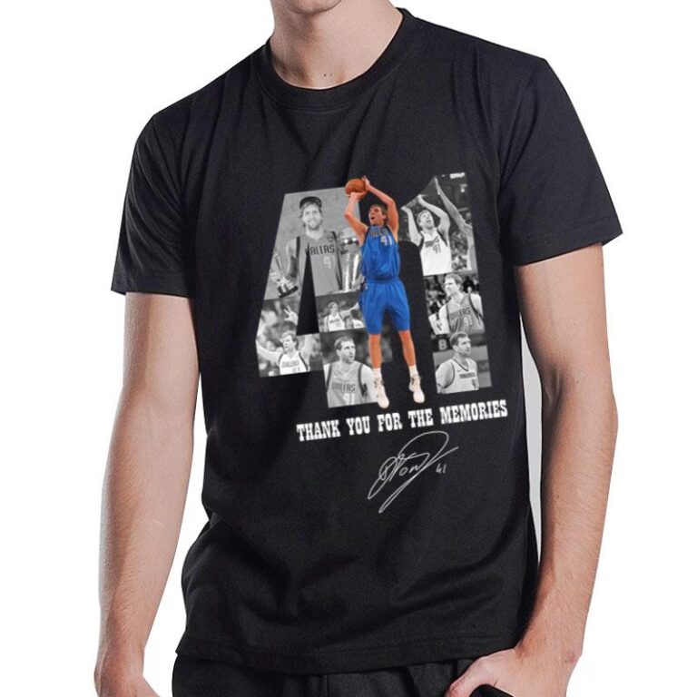 Dirk Nowitzki 1998 2019 Thank You For The Memories T-Shirt