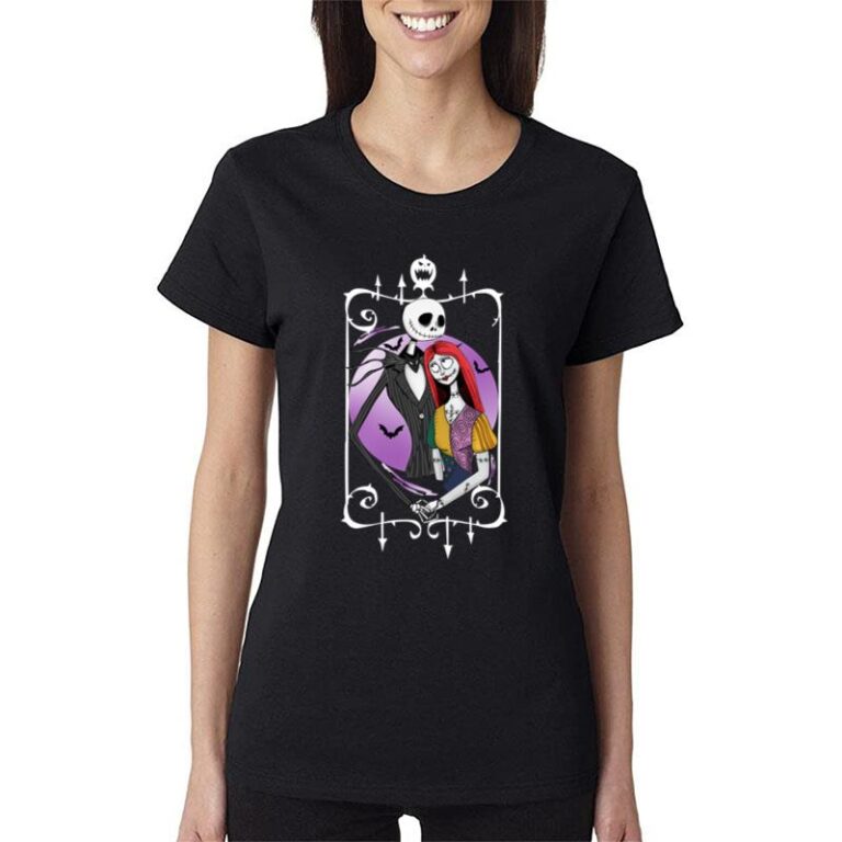 Disney Nightmare Before Christmas Jack Skellington And Sally Women T-Shirt