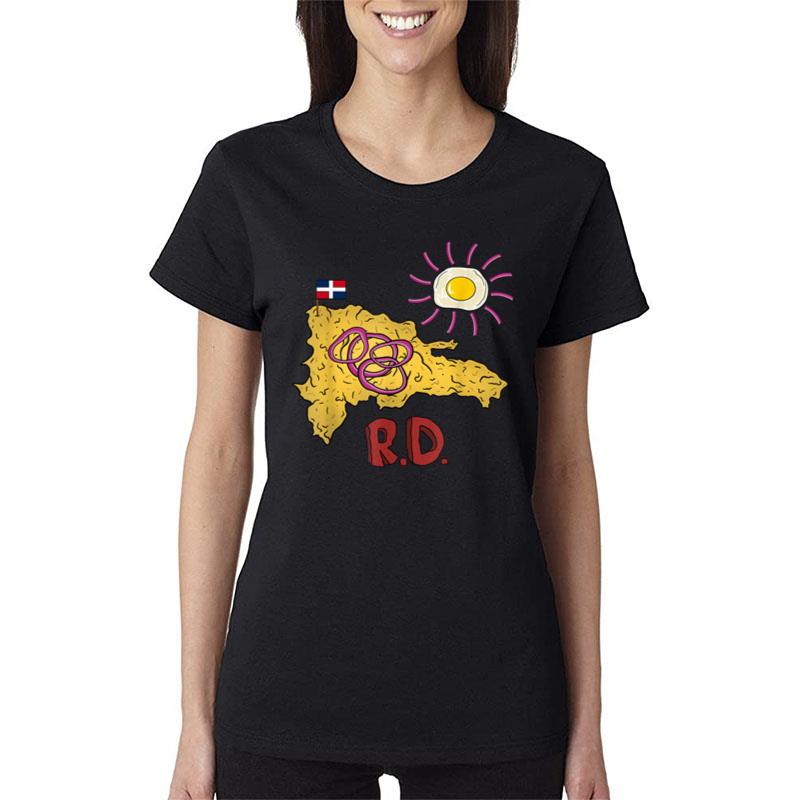 Dominican Republic Favorite Food Mang? Dr Map Egg & Salami Women T-Shirt