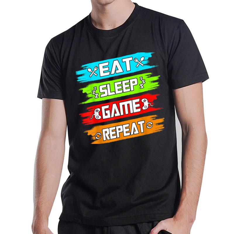 Eat Sleep Game Repeat T-Shirt