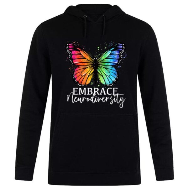 Embrace Neurodiversity Rainbow Butterfly Autism  Women Women T-Shirt