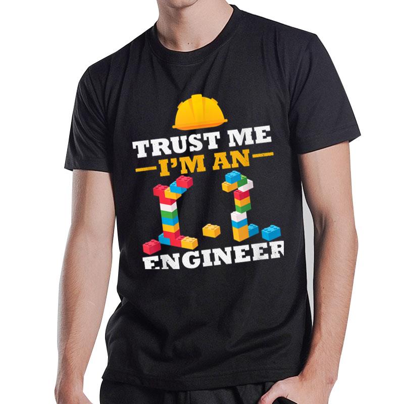 Engineer Master Builder Construction Building Bricks Blocks T-Shirt