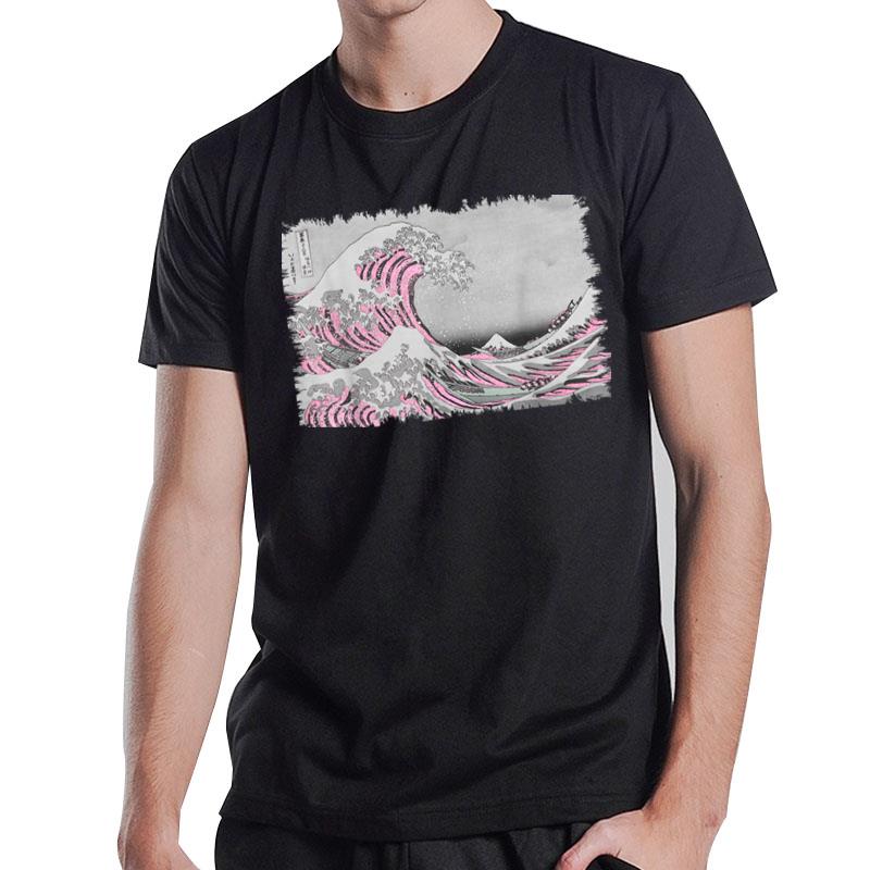 Famous Vintage Art Great Ocean Wave Hokusai Stylish Design T-Shirt