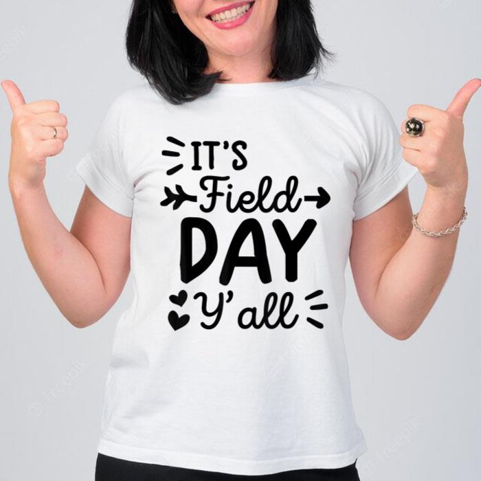 Field Day  Yellow Field Day Tee  For Teacher Women T-Shirt