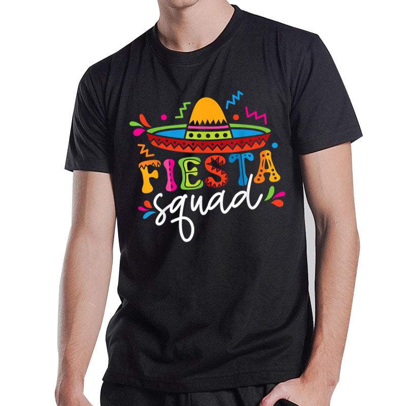 Fiesta Squad Cinco De Mayo Mexican Sombrero Group Family T-Shirt