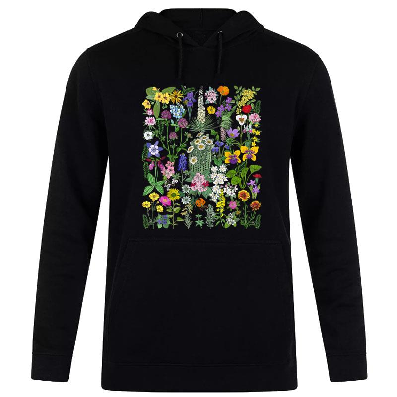 Flower Graphic Tees For Women Wildflower Floral Gardening Women T-Shirt