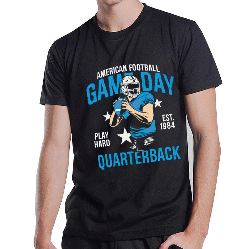 Football Game Day Quarterback 209 Football Player T-Shirt