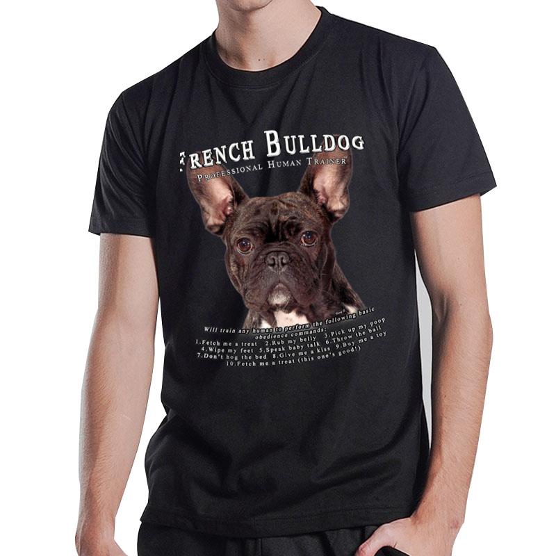 French Bulldog Brindle Lover Retro Vintage Human Trainer T-Shirt