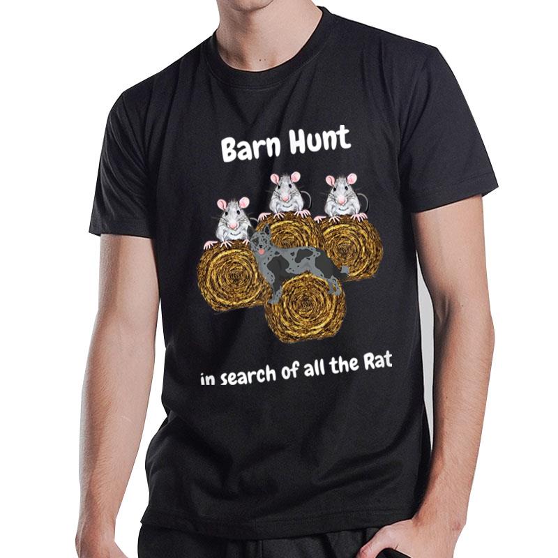 Funny Barn Hunt In Search Of Rats With A Mudi Dog T-Shirt