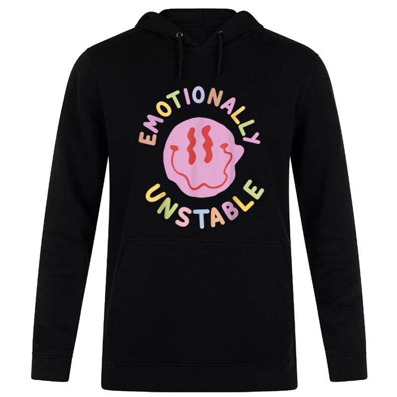 Funny Emotionally Unstable Retro Mental Health Awareness Women T-Shirt