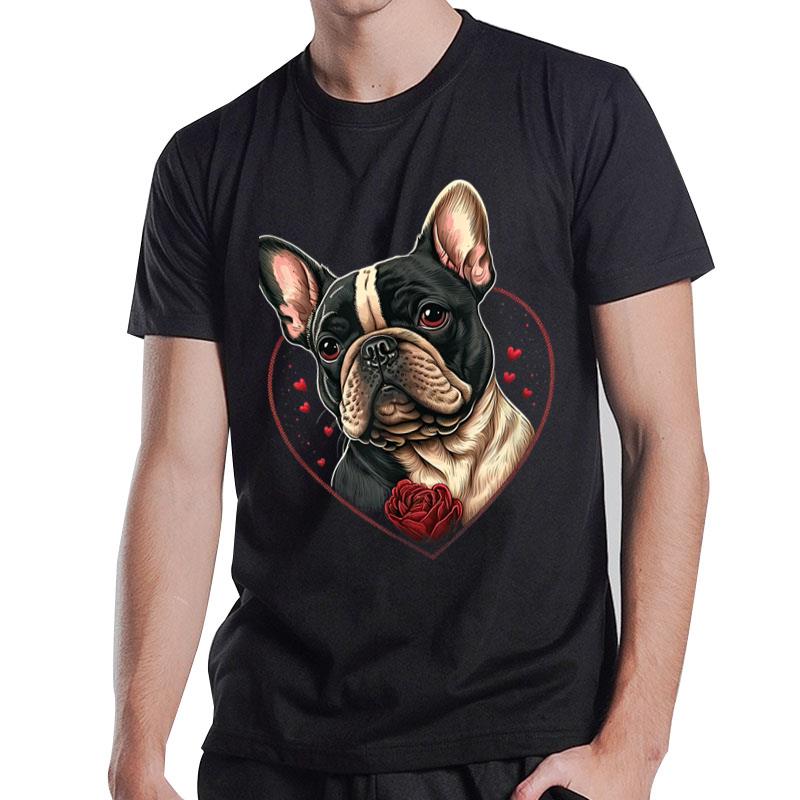 Funny French Bulldog Frenchie Valentine Day T-Shirt