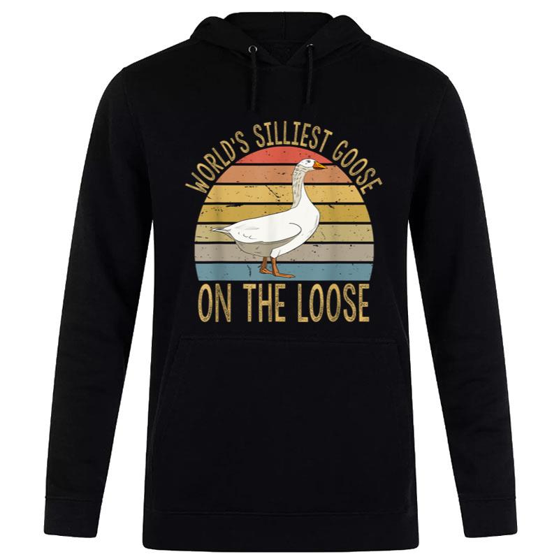 Funny Goose World's Silliest Goose On The Loose Vintage Women T-Shirt