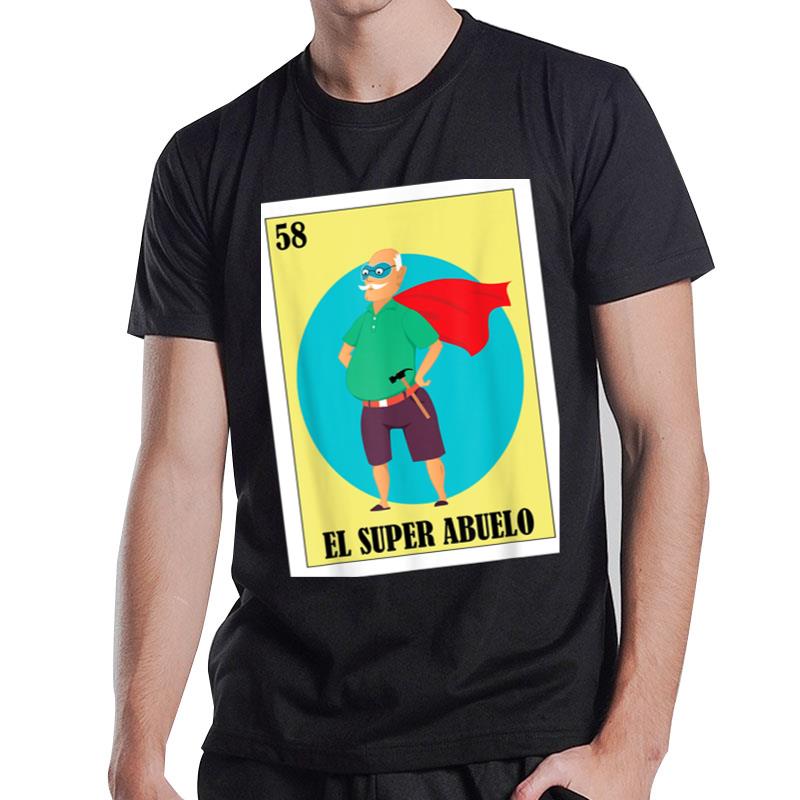 Funny Mexican Design For Grandpa El Super Abuelo T-Shirt