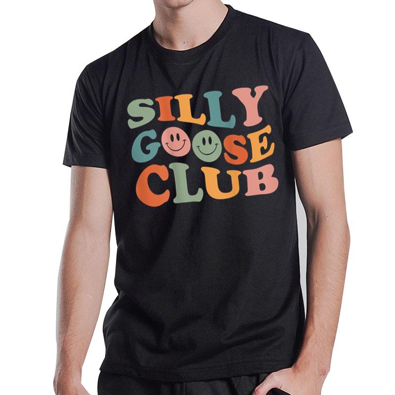 Funny Silly Goose Club Cute Smile Face Mens Womens Clothing T-Shirt