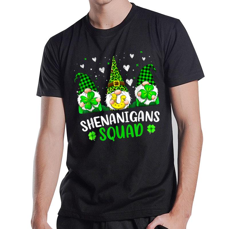 Funny Time For Shenanigans Squad St Patrick'S Day Gnomes T-Shirt