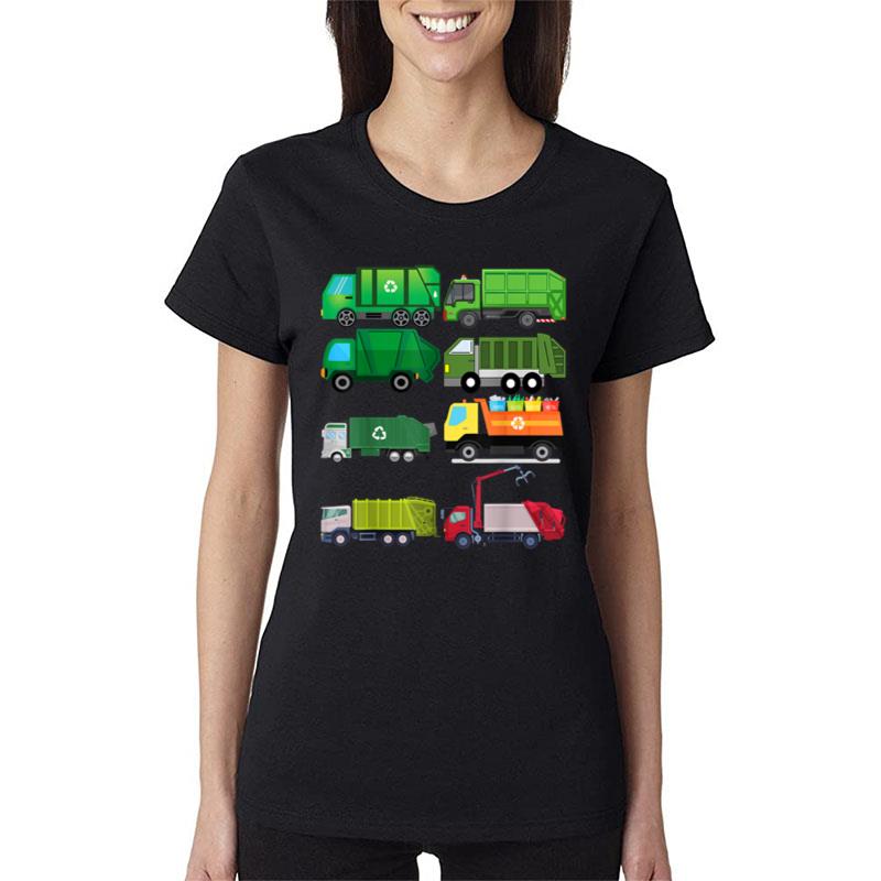 Garbage Truck Recycling Day Trash Waste Separation Birthday Ver 1 Women T-Shirt