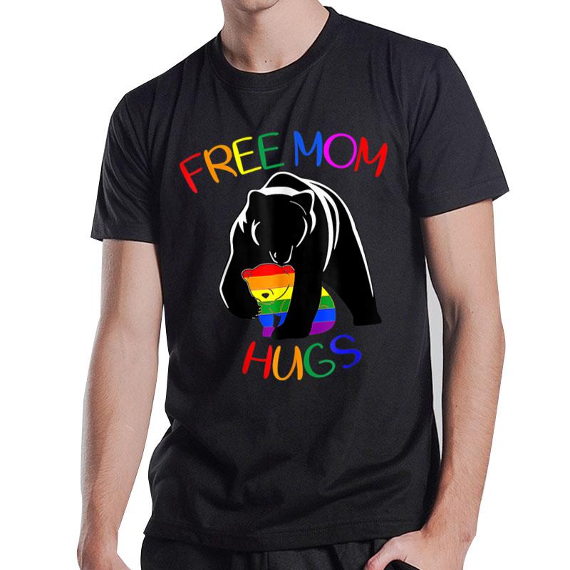 Gay LGBT Pride Mama Bear For Women Free Mom Hugs T-Shirt