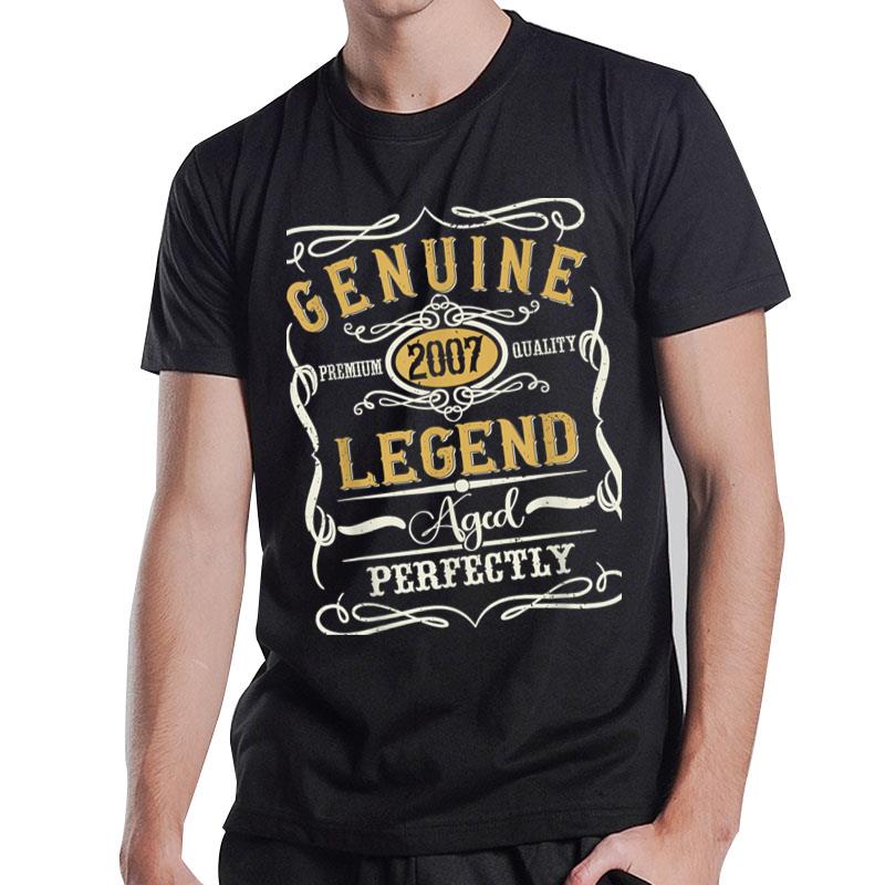 Genuine Legend 2007 16 Year Old 16Th Birthday Teens T-Shirt