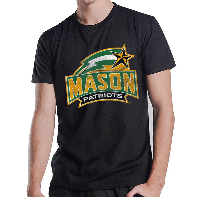 George Mason University Patriots Distressed Primary Logo T-Shirt