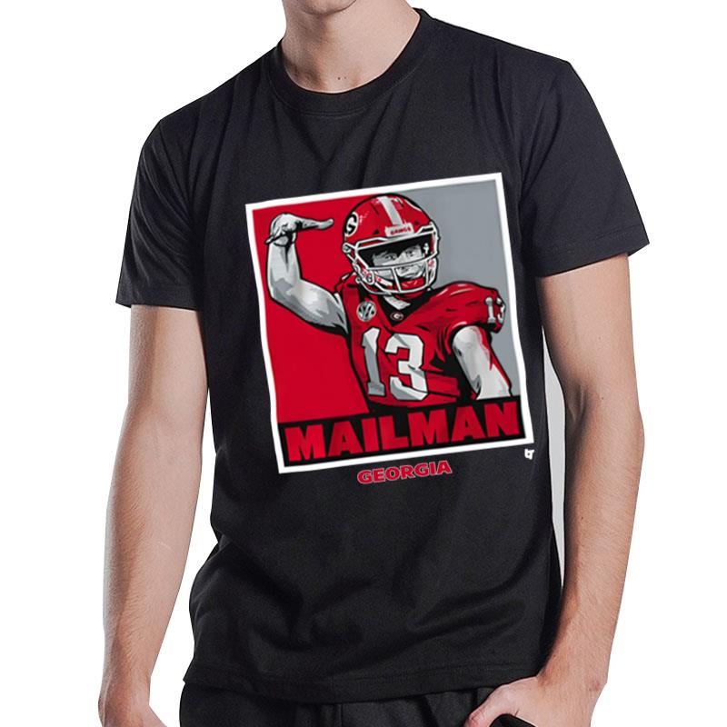 Georgia Football Stetson Bennett Iv Mailman Poster T-Shirt