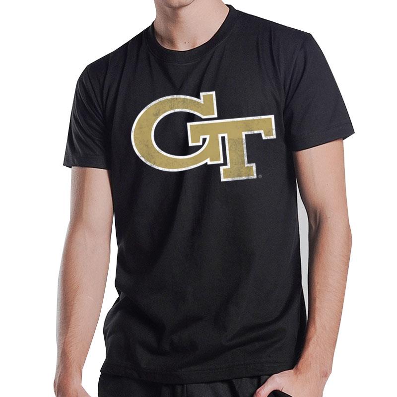 Georgia Tech Yellow s Distressed Primary T-Shirt