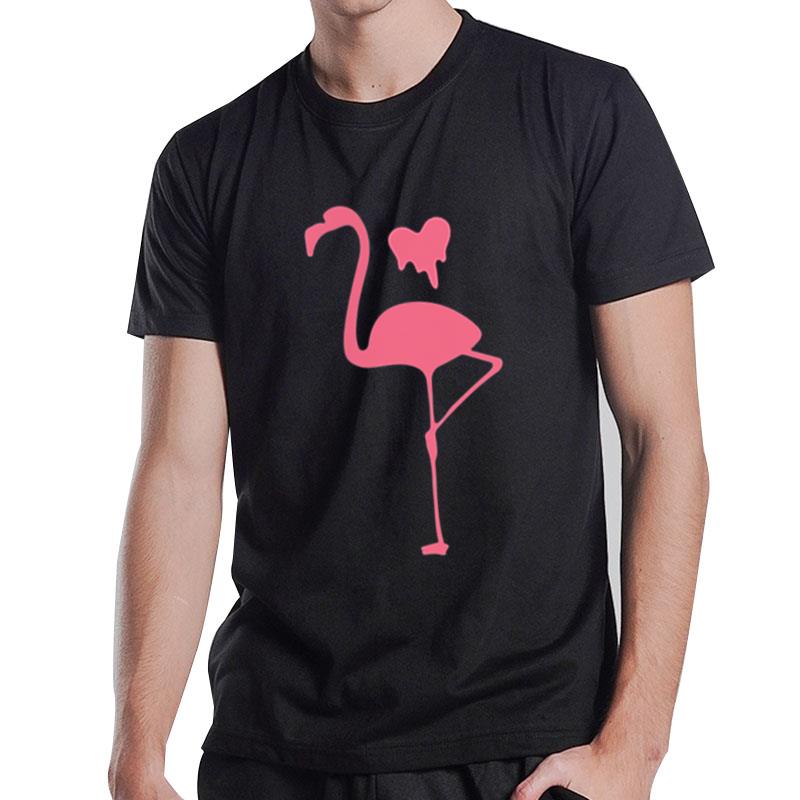 Get Your Pink Back Flamingo -Mothers Day Mom (On Back) T-Shirt