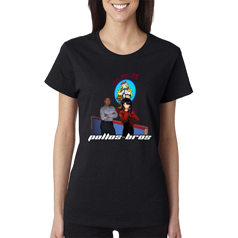 Goofyahhtees Los Pollos Pollos Bros Misato Women T-Shirt