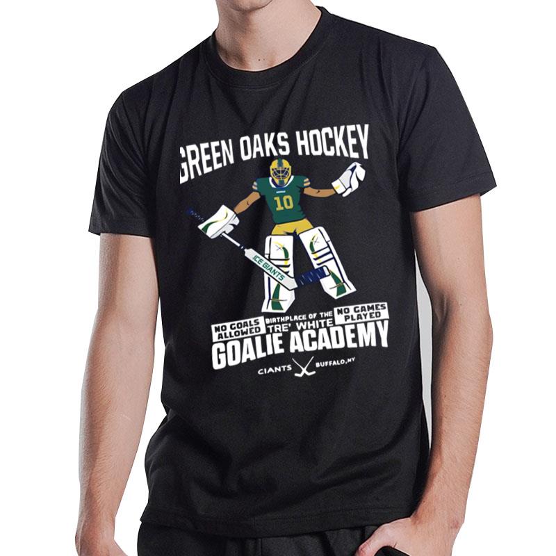 Green Oaks Hockey Tre White Goalie Academy T-Shirt