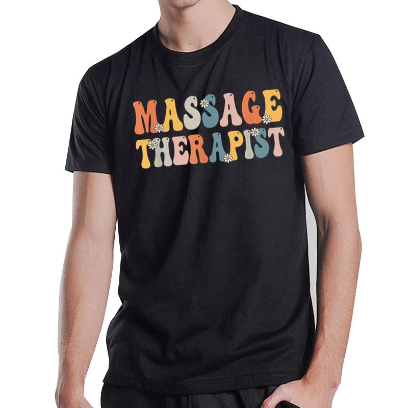 Groovy Massage Therapist Muscle Massage Therapy Squad T-Shirt