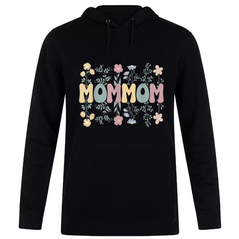 Groovy Mommom Grandmother Flowers Mommom Grandma Women T-Shirt