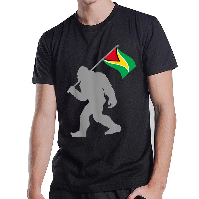 Guyanese Flag On Guyana Flag T-Shirt