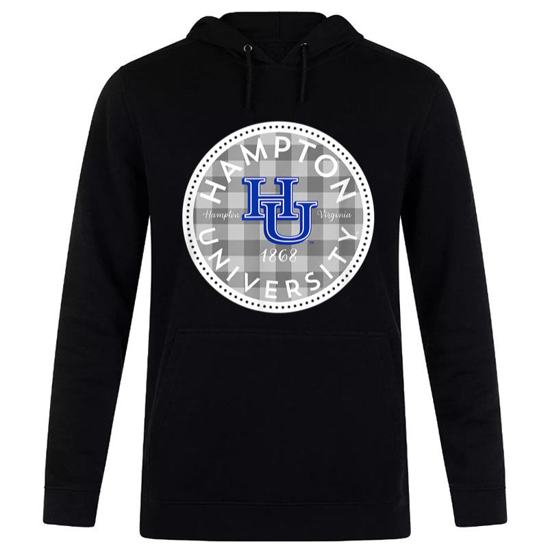 Hampton University Pirates Plaid Badge Women T-Shirt