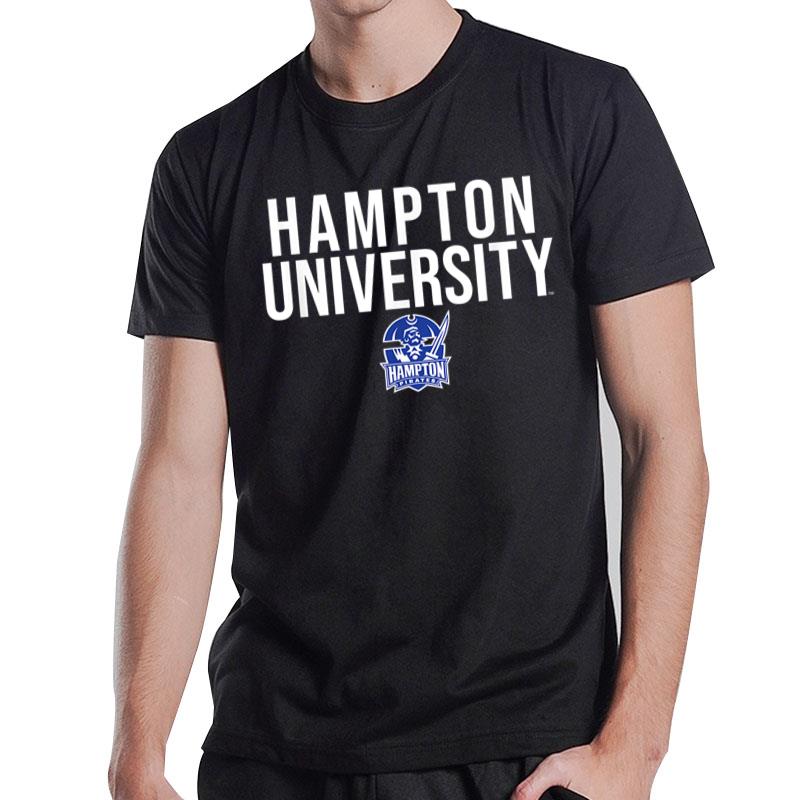 Hampton University Pirates Stacked T-Shirt