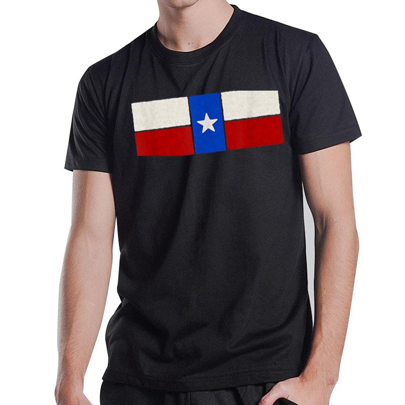 Hand Crafted Texas Flag Front & Back Graphic T-Shirt