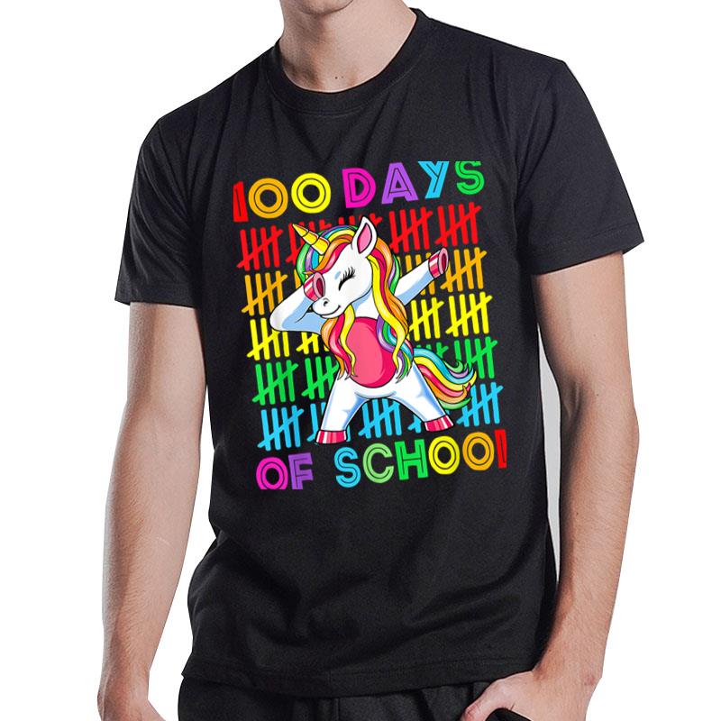 Happy 100 Days Of School  Unicorn Lover T-Shirt