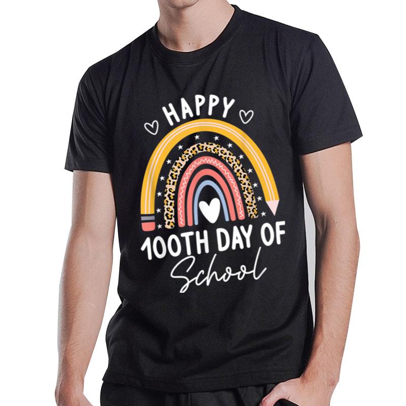 Happy 100Th Day Of School Teacher Appreciation 100 Days T-Shirt