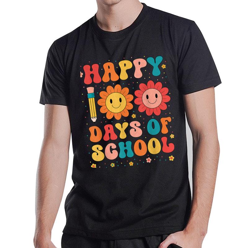 Happy 100Th Day Of School Shirt Teacher 100 Days Of School T-Shirt