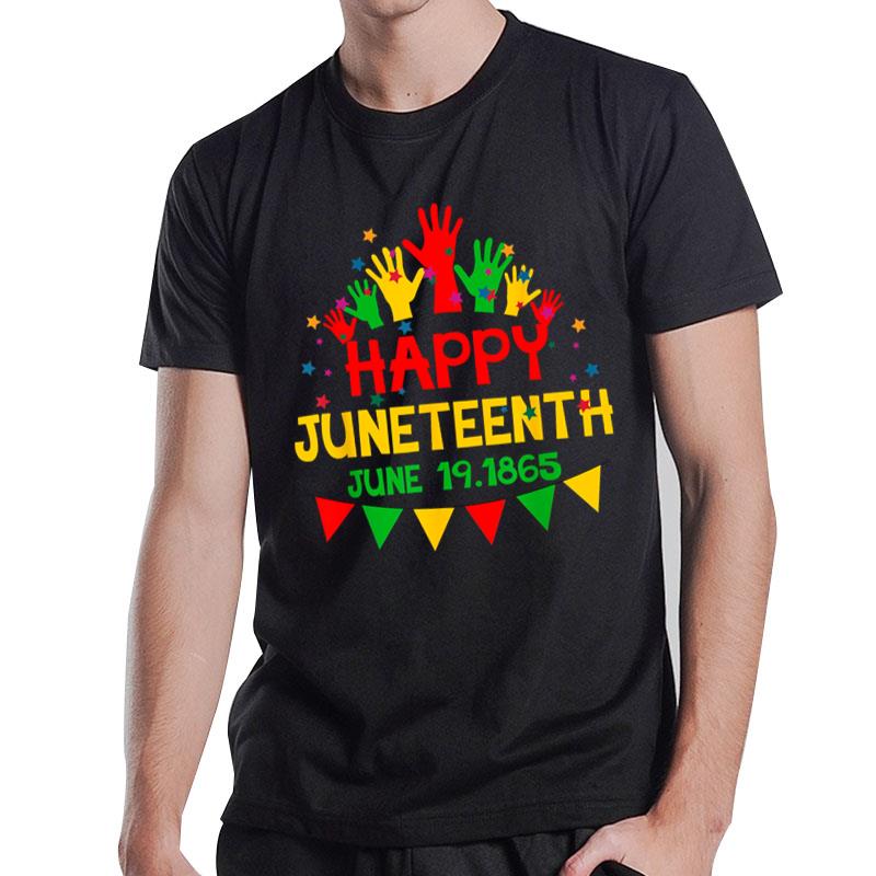 Happy Juneteenth Celebrating Black Freedom 1865 African T-Shirt