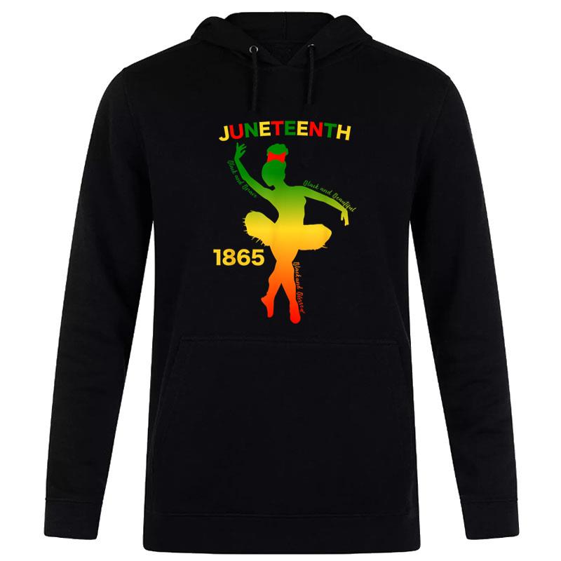 Happy Juneteenth Is My Independence Day Dancer Black Hoodie