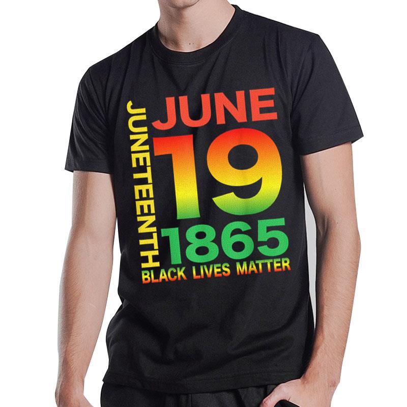 Happy Juneteenth Is My Independence Day Free Ish Black T-Shirt