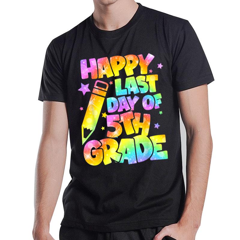 Happy Last Day Of 5th Grade School Summer Teacher Students T-Shirt