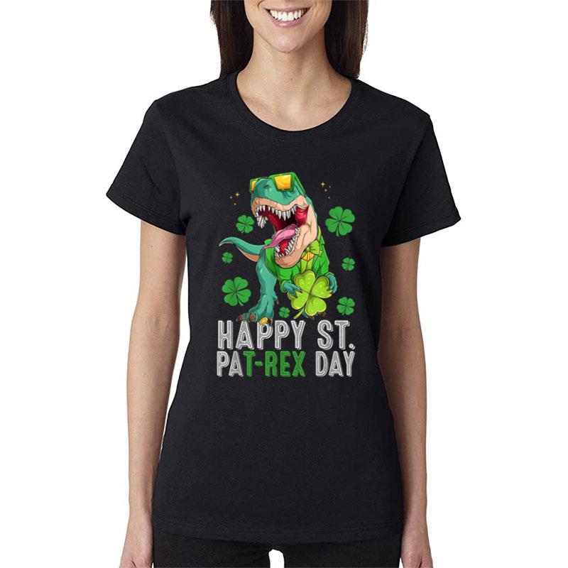 Happy St Pat T Rex Saint Patrick'S Day Dinosaur Boys Kids Women T-Shirt