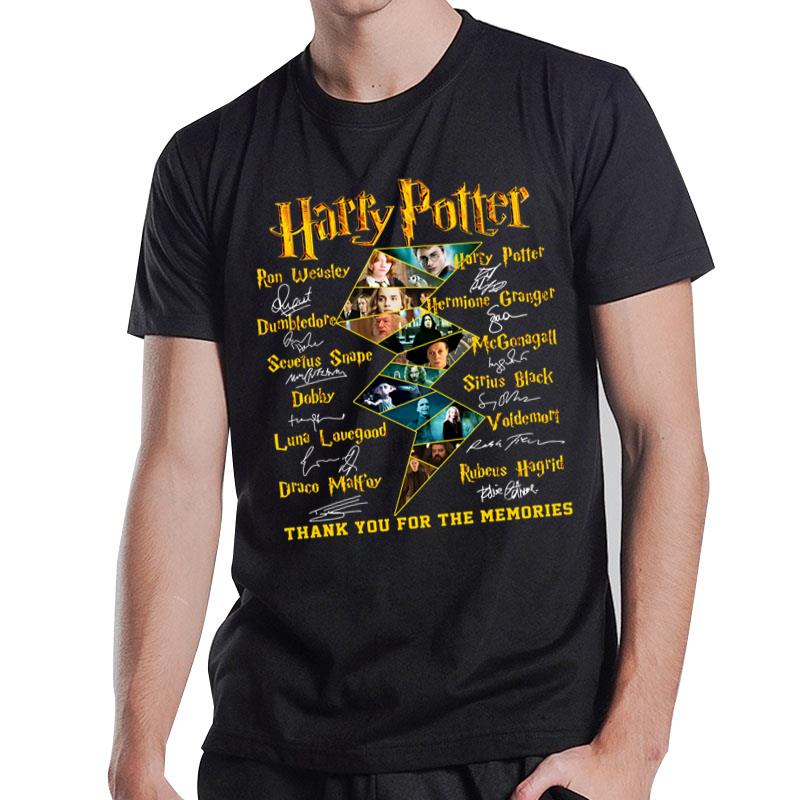 Harry Potter All Signature Thank You For The Memories T-Shirt