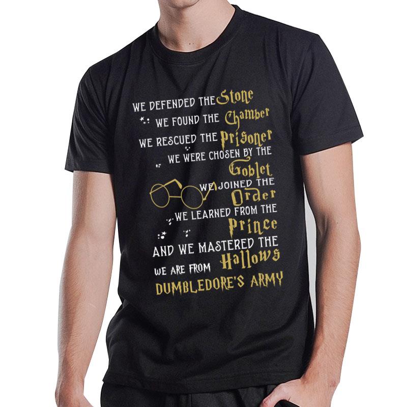 Harry Potter Text Hallows Dumbledore T-Shirt